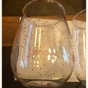 Bando acrylic stemless glasses, set of 4